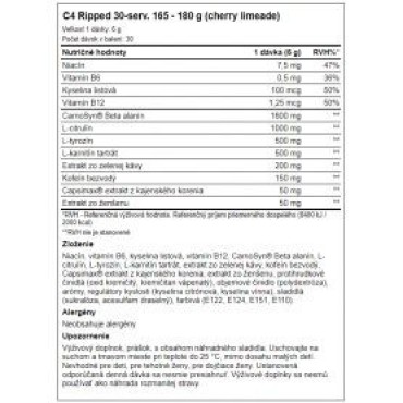 CELLUCOR - C4 Ripped 180 g Cellucor